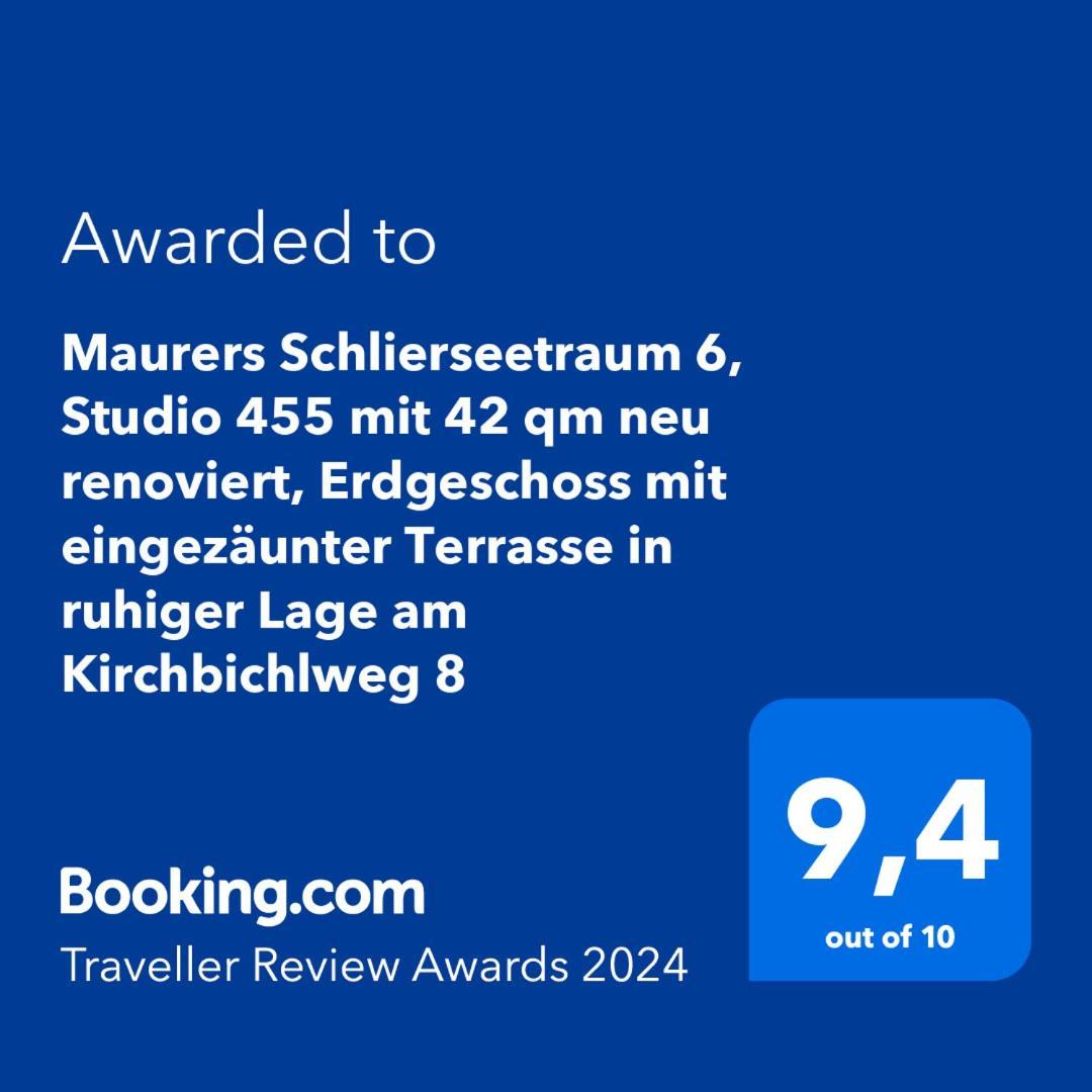 Maurers Schlierseetraum 6, Studio 455 Mit 42 Qm Neu Renoviert, Erdgeschoss Mit Eingezaeunter Terrasse In Ruhiger Lage Am Kirchbichlweg 8 Exterior foto